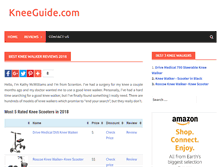 Tablet Screenshot of kneeguide.com